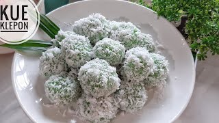 RESEP KUE KLEPON TEPUNG KETAN ISI GULA MERAH PRAKTIS DAN EKONOMIS [upl. by Anaerb]