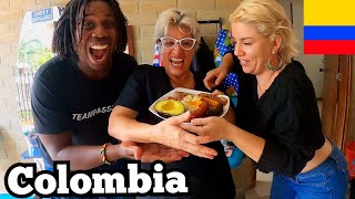 Colombian Women Goes Crazy Cooking In The Kitchen in Medellin Colombia  Bandeja Paisa [upl. by Becky]