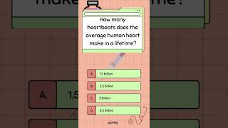 🤯 Shocking Fact The Number of Heartbeats in Your Lifetime Will Blow Your Mind brainteasers quiz [upl. by Aicilak]