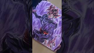 Black Goku Drawing✨🔥 viralvideo goku [upl. by Manya]