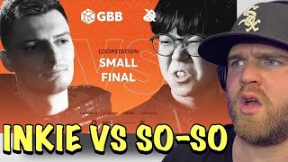 INKIE vs SOSO  Grand Beatbox Battle 2019  LOOPSTATION Small Final REACTION ONE OF MY FAVORITES [upl. by Lyret]