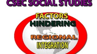 Factors Hindering Regional Integration [upl. by Hayilaa]