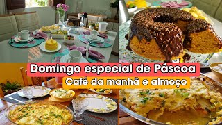 Almoço de Páscoa café da manhã completo CRISTO RECUSSITOU aleluia 🙌 [upl. by Teodor170]