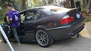 Bmw 330ci custom exhaust [upl. by Burget]