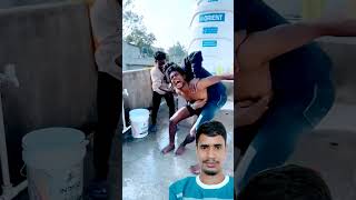 Kaun Hai Jo Thand Mein Nahin Nahata 🤣 comedy surajroxfunnyvide surajroxteam shortsvideo [upl. by Lemrej]