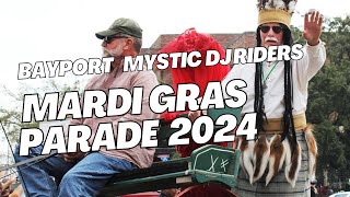 2024 Bayport Parading Society Mystic DJ Riders  Mardi Gras Parade  Mobile Alabama [upl. by Eelsel]