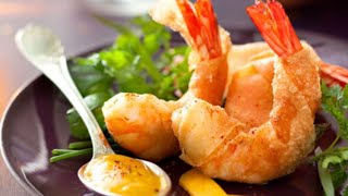 Recette  Croustillants de gambas sauce agrumes de Christian Constant [upl. by Bloch]