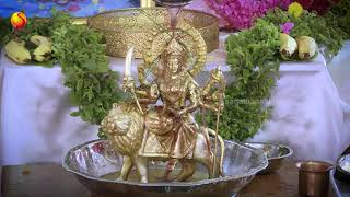 Mother Durga Devi Abhishekam at Sathya Sai Grama Muddenahalli [upl. by Treborsemaj67]