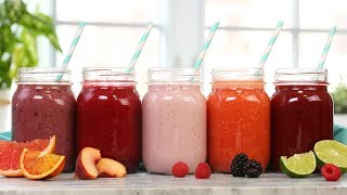 5 Healthy Smoothie Recipes [upl. by Atteoj617]