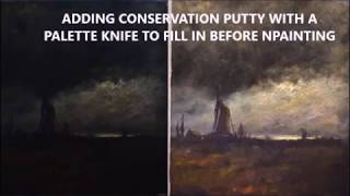 MOST AMAZING OIL PAINTING RESTORATION 2017 [upl. by Rosati]