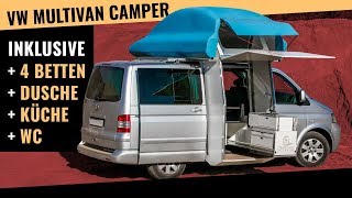 VW Multivan Campingbus 👆 Familientauglich und alles drin So gehts [upl. by Karissa]