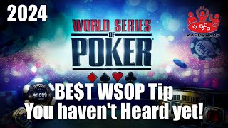 Best WSOP Tip you havent heard yet [upl. by Aissac]