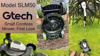 Gtech SLM50 Small Cordless Mower First Look Techmoan Bournemouthjetwashing [upl. by Martineau]