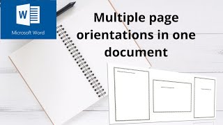 How To Change Page Orientation In Microsoft Word [upl. by Wiburg]