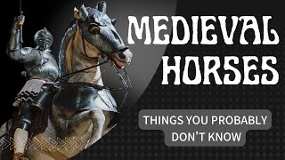 Horses in the Middle Ages What were medieval horses like knights horse [upl. by Sherry656]