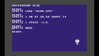 Epyx Toolkit BASIC Sprite Movement  Brief Tutorial Part 3 [upl. by Tanitansy946]