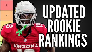 UPDATED Top 30 Dynasty Rookie Rankings Tierlist [upl. by Dearr]