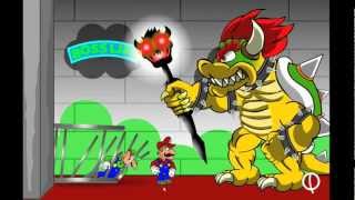 SUPER MARIO HD flash game Winning and ALL Deaths [upl. by Downe]