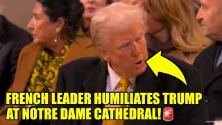 French Prime Minster INSULTS Trump TO HIS FACE At Notre Dame [upl. by Laws]