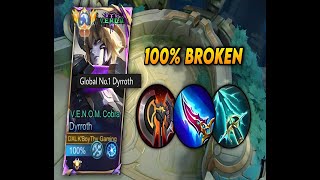 DYRROTH INSANE LIFESTEAL amp CRIT DAMAGE 100 BROKEN  NEW BEST BUILD FOR 2024 [upl. by Maxie]