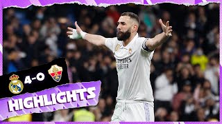 Real Madrid 40 Elche CF  HIGHLIGHTS  LaLiga 202223 [upl. by Harp]