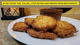 Easy Hash browns recipe🥔🍳 lunch box idea for kids  Best Tea time snack by Cafe Erum [upl. by Acirederf]