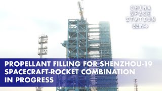 Propellant Filling for Shenzhou19 SpacecraftRocket Combination in Progress [upl. by Bannerman]