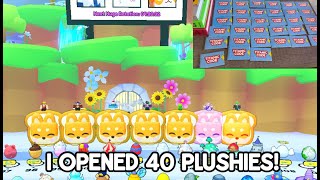 I Opened 40 plushies and THIS HAPPENED In Pet Simulator 99 [upl. by Rhett196]