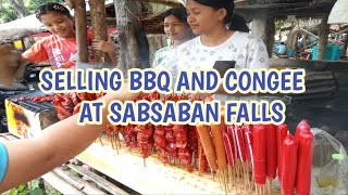 SELLING BBQ AND CONGEE AT SABSABAN FALLS [upl. by Fleur]