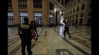 Arrivano i vigilantes notturni nella Galleria Umberto I di Napoli [upl. by Arnulfo]