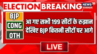 Rajasthan Election Result 2023 Live  राजस्थान में आ गए सभी 199 सीटों के रुझान । BJP । Congress [upl. by Proulx]