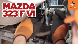 Hoe een stabilisatorstang achteraan op een MAZDA 323 vervangen  Handleiding HD [upl. by Gilburt]