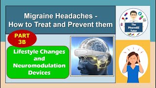 Migraine Prevention  Part 3B Lifestyle changes and neuromodulation devices For Pharmacy students [upl. by Vernor]