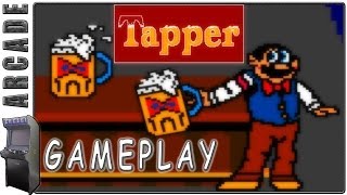 Tapper  Budweiser  Set 1  Arcade Version  Gameplay [upl. by Elleiad501]