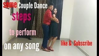 Romantic Couple Dance PerformanceSimple dance stepsRomantic Bollywood song [upl. by Saw]