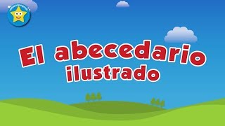 Abecedario ilustrado en español para niños  Videos Aprende [upl. by Bondy]