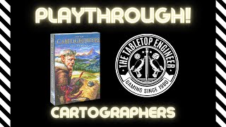 Cartographers  Playthrough  Game 1 [upl. by Caine460]