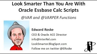 Essbase VAR and VARPER Functions [upl. by Corder105]