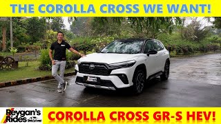 The Toyota Corolla Cross GRS is a Familiar Hybrid Crossover Car Review [upl. by Nelleoj]