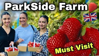 ParkSide Farm  Londons Famous Strawberry 🍓 Picking Farm  Must Go  🇬🇧 🌞 [upl. by Acnoib772]