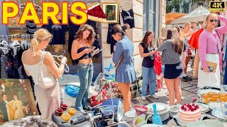 Paris France 🇫🇷 Food amp Flea Market PARADISE 2024 Paris Walk 4K [upl. by Eelyam382]