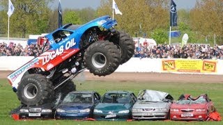 Truckfest Bigfoot Monster Truck Car Jump [upl. by Ottinger979]