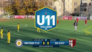 Montrouge FC 92  USA Clichy  Challenge U11 IDF [upl. by Cavanagh142]