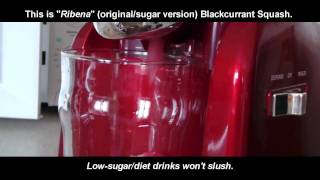 Retro Slush Machine  Ribena HD720p make slush at home [upl. by Lathrope]