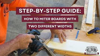 How To Miter Two UnequalSized Boards Together [upl. by Olympe]