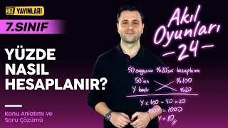 Yüzdeler Konu Anlatımı Soru Çözümü Yüzde Nasıl Hesaplanır 7 Sınıf Matematik 24 [upl. by Bettina]