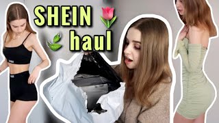 Wiosenny haul z SHEIN🌸 Mierzymy sukienki spódniczki jeansy i zestawy [upl. by Bertasi]