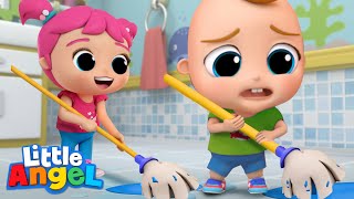 Cleanup Time  Good Habits  Little Angel Kids Songs amp Nursery Rhymes [upl. by Okoyik]