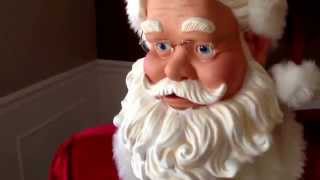 Gemmy 5 Animated Life Size Santa Demonstration Instructions [upl. by Muller]