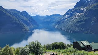 Scenic drive from Alesund Norway to the Hellesylt Ferry [upl. by Chitkara472]